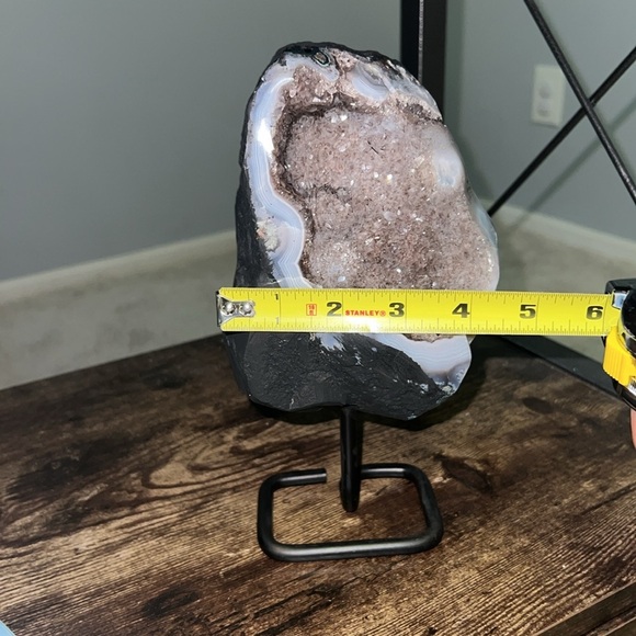 Amethyst geode 4.5 pounds with stand - Picture 7 of 11